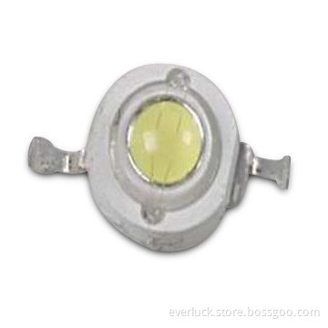 Pure White High-power LED with 80 to 90lm Luminous Intensity and 1W Power